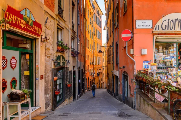 Genoa Italia Mayo 2016 Calle Génova Italia Génova Capital Liguria — Foto de Stock