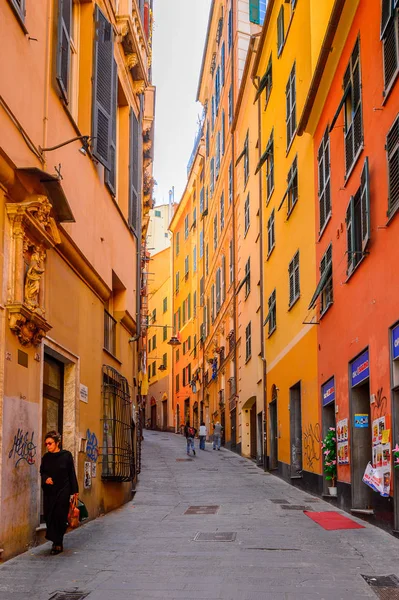 Cenova, İtalya - 4 Mayıs 2016: Cenova'nın Mimarisi, İtalya. Cenova, Liguria'nın başkenti ve İtalya'nın altıncı büyük şehridir.