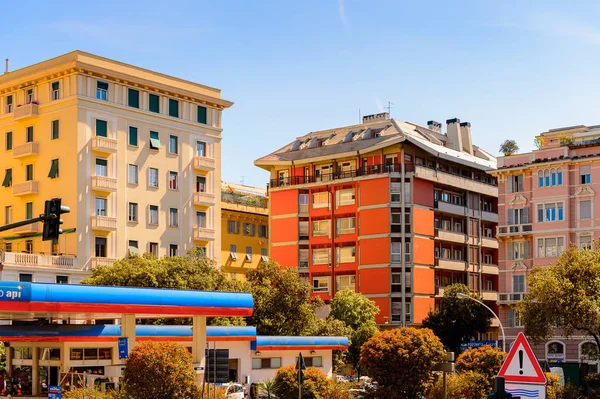 Cenova, İtalya - 4 Mayıs 2016: Cenova'nın Mimarisi, İtalya. Cenova, Liguria'nın başkenti ve İtalya'nın altıncı büyük şehridir.