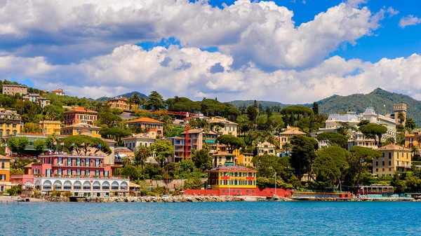 Santa Margherita Ligure Włochy Maja 2015 Panoramiczny Widok Santa Margherita — Zdjęcie stockowe