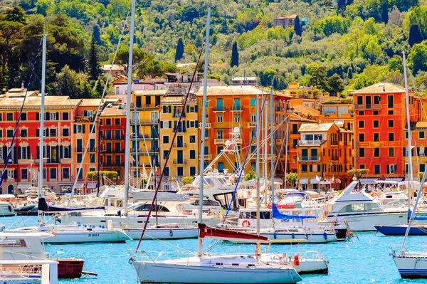 Santa Margherita Ligure Italy May 2015 Coast Ligurian Sea Santa — стоковое фото