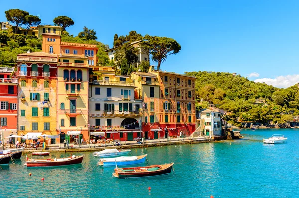 Portofino Italia Mayo 2016 Pintoresco Puerto Portofino Pueblo Pesquero Italiano — Foto de Stock