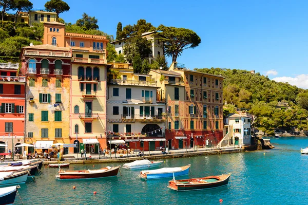 Portofino Italia Mayo 2016 Pintoresco Puerto Portofino Pueblo Pesquero Italiano — Foto de Stock