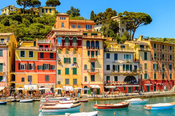 Portofino Italië Mei 2016 Pittoreske Haven Van Portofino Een Italiaans — Stockfoto