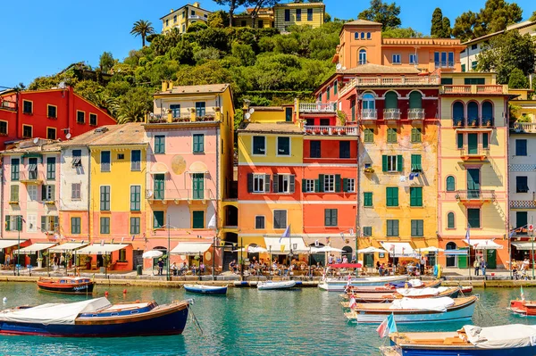 Portofino Włochy Maja 2016 Malowniczy Port Portofino Włoska Wioska Rybacka — Zdjęcie stockowe