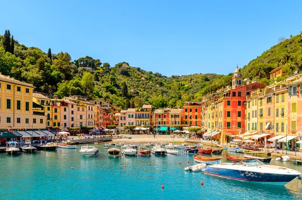 Portofino Włochy Maja 2016 Piękny Port Portofino Włoska Wioska Rybacka — Zdjęcie stockowe