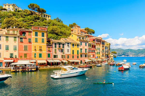 Portofino Włochy Maja 2016 Piękny Port Portofino Włoska Wioska Rybacka — Zdjęcie stockowe