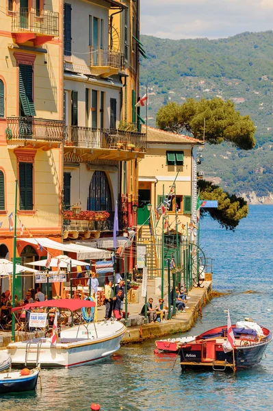 Portofino Włochy Maja 2016 Piękny Widok Portofino Włoskiej Wioski Rybackiej — Zdjęcie stockowe