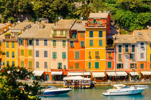 Portofino Olaszország Május 2016 Gyönyörű Kilátás Portofino Egy Olasz Halászati — Stock Fotó