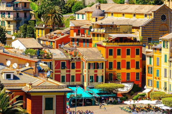 ポルトフィノ イタリア 2016 ポルトフィノ イタリアの漁村 ジェノヴァ州 イタリア 美しい港と有名人や芸術的な訪問者との休暇リゾート — ストック写真