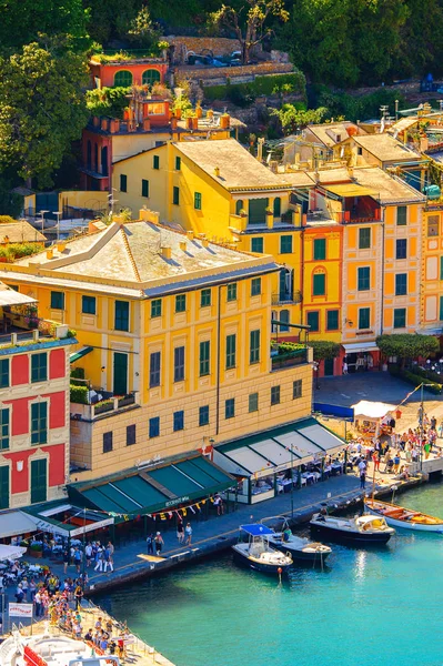 Portofino Itália Maio 2016 Panorama Aéreo Portofino Uma Vila Piscatória — Fotografia de Stock