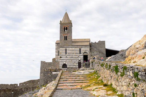 Porto Venere Talya Mayıs 2016 Porto Venere Deki Peter Kilisesi — Stok fotoğraf