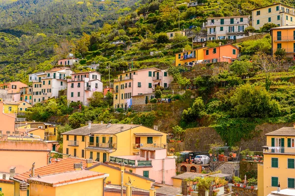 Riomaggiore Talya Mayıs 2016 Riomaggiore Rimazuu Talya Nın Liguria Eyaletinin — Stok fotoğraf