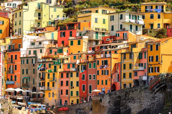 Riomaggiore Italy May 2016 Houses Riomaggiore Village Province Spezia Liguria — Stock Photo, Image