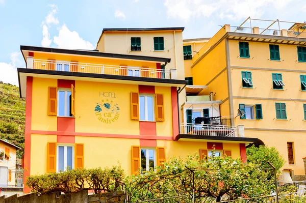 Manarola Italy May 2016 Colourful Architecture Manarola Manaea Spezia Liguria — Stock Photo, Image