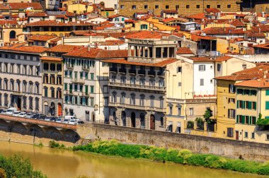 Floransa, İtalya - 6 Mayıs 2016: Tarihi Floransa Merkezi, İtalya. Unesco Dünya Heriage.