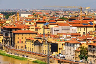 Floransa, İtalya - 6 Mayıs 2016: Tarihi Floransa Merkezi, İtalya. Unesco Dünya Heriage.
