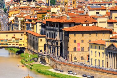 Floransa, İtalya - 6 Mayıs 2016: Tarihi Floransa Merkezi, İtalya. Unesco Dünya Heriage.