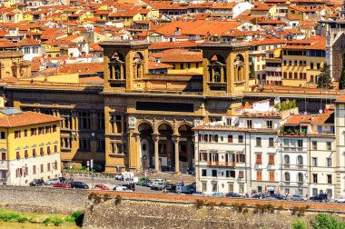 Floransa, İtalya - 6 Mayıs 2016: Floransa Tarihi Merkezi Milli Kütüphanesi, İtalya. Unesco Dünya Heriage.
