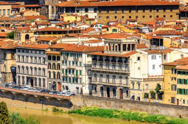 Floransa, İtalya - 6 Mayıs 2016: Tarihi Floransa Merkezi, İtalya. Unesco Dünya Heriage.