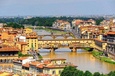 Floransa, İtalya - 6 Mayıs 2016: Tarihi Floransa Merkezi, İtalya. Unesco Dünya Heriage.