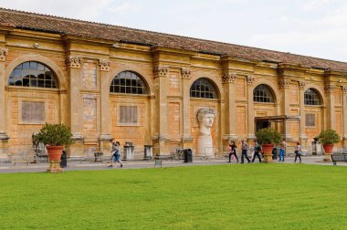 Vatikan, Vatikan - 7 Mayıs 2016: Vatikan Müzesi Duvarları. 1506 yılında kurulmuştur.