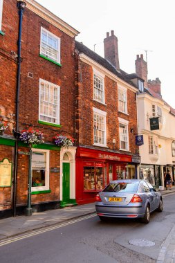 York, İngiltere - 19 Temmuz 2016: York'un Mimarisi, tarihi surlu bir şehir, North Yorkshire, İngiltere.
