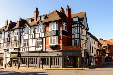 York, İngiltere - 19 Temmuz 2016: York'un Mimarisi, tarihi surlu bir şehir, North Yorkshire, İngiltere.