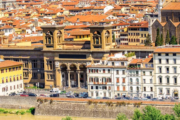 Floransa, İtalya - 6 Mayıs 2016: Floransa Tarihi Merkezi Milli Kütüphanesi, İtalya. Unesco Dünya Heriage.
