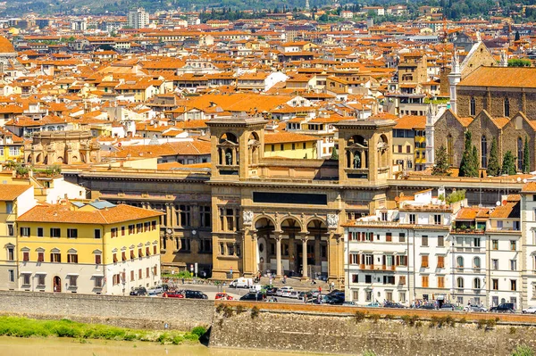 Floransa, İtalya - 6 Mayıs 2016: Floransa Tarihi Merkezi Milli Kütüphanesi, İtalya. Unesco Dünya Heriage.