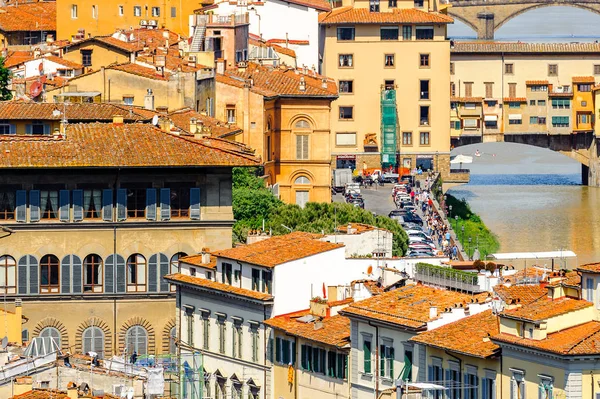 Floransa, İtalya - 6 Mayıs 2016: Tarihi Floransa Merkezi, İtalya. Unesco Dünya Heriage.