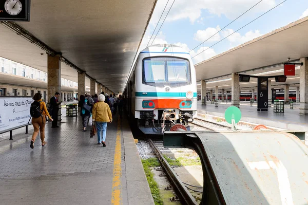 Florencia Italia Mayo 2016 Trenitalia Company Train Firenze Santa Maria — Foto de Stock