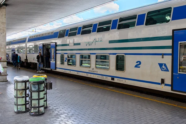 Florence Italië Mei 2016 Trenitalia Bedrijf Train Firenze Santa Maria — Stockfoto