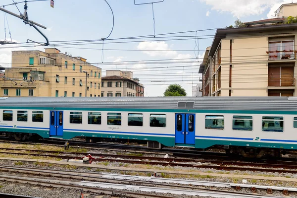 Florence Italy May 2016 Trenitalia Company Train Movement Florence Трениталия — стоковое фото