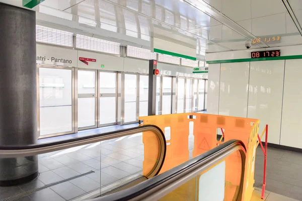 Rzym Włochy Maja 2016 Stacja Giardinetti Metro Rzymie Podziemny System — Zdjęcie stockowe