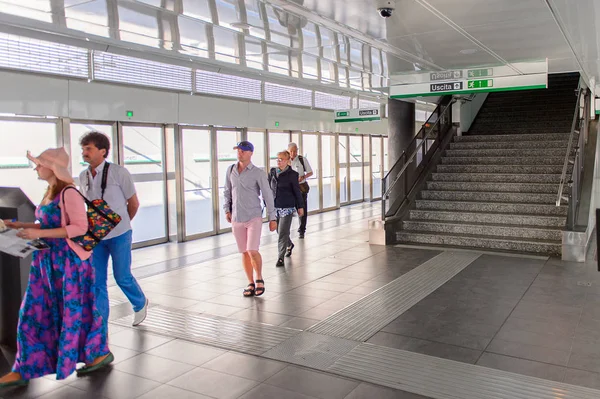 Rzym Włochy Maja 2016 Stacja Giardinetti Metro Rzymie Podziemny System — Zdjęcie stockowe