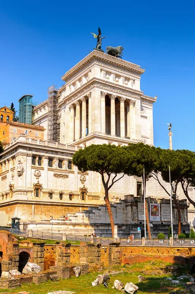 Roma Italia Maggio 2016 Altare Della Patria Vittoriano Monumento Costruito — Foto Stock
