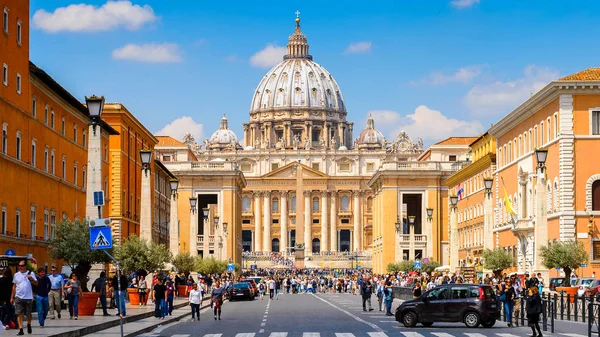 Рим Италия Мая 2016 Года Дорога Площадь Святого Петра Ватикан — стоковое фото