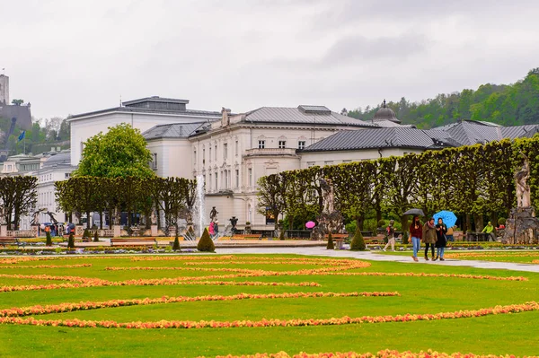 Salzburg Austria Mayo 2016 Jardín Salzburgo Austria Cuarta Ciudad Más —  Fotos de Stock