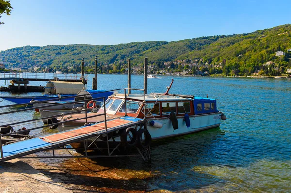 Stresa Olaszország Május 2016 Pier Isola Pescatori Halász Sziget Lago — Stock Fotó