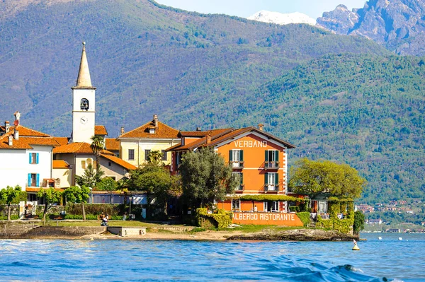 Stresa Itália Maio 2016 Isola Pescatori Ilha Dos Pescadores Lago — Fotografia de Stock