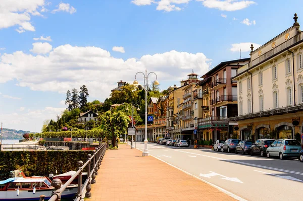 Stresa Itália Maio 2016 Arquitetura Rua Principal Stresa Uma Cidade — Fotografia de Stock