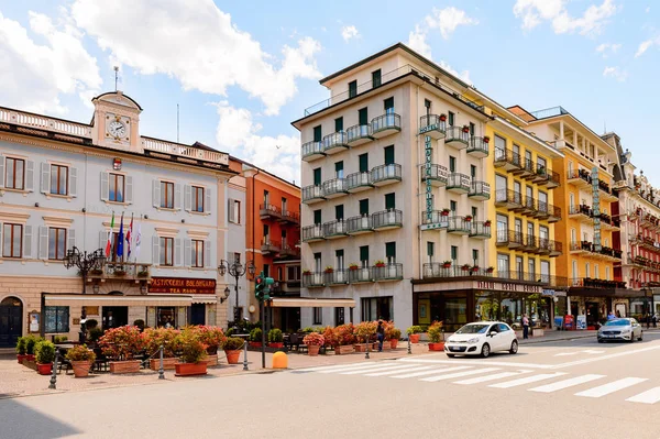 Stresa Italia Maggio 2016 Architettura Della Principale Stresa Cittadina Sulle — Foto Stock