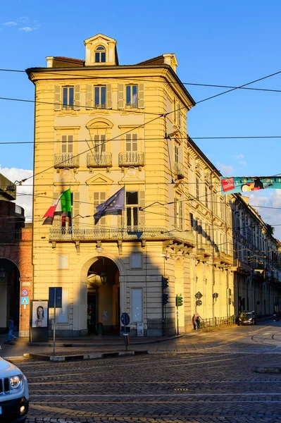 Turin Itália Maio 2016 Arquitetura Centro Turim Piemonte Itália Turim — Fotografia de Stock