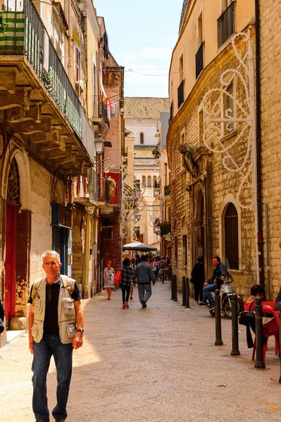 Бари Италия Мая 2016 Года Узкие Улочки Старом Городе Бари — стоковое фото