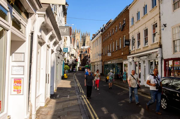 York, İngiltere - 19 Temmuz 2016: York'un Mimarisi, tarihi surlu bir şehir, North Yorkshire, İngiltere.