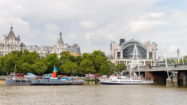 Londres Inglês Julho 2016 Arquitetura Margem Rio Tâmisa Londres Capital — Fotografia de Stock