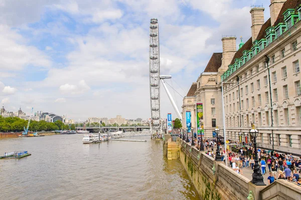 Londres Inglaterra Julio 2016 London Eye Londres Capital Gran Bretaña — Foto de Stock