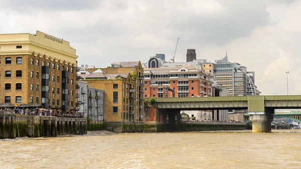 Londres Inglaterra Julio 2016 Arquitectura Orillas Del Río Támesis Londres — Foto de Stock