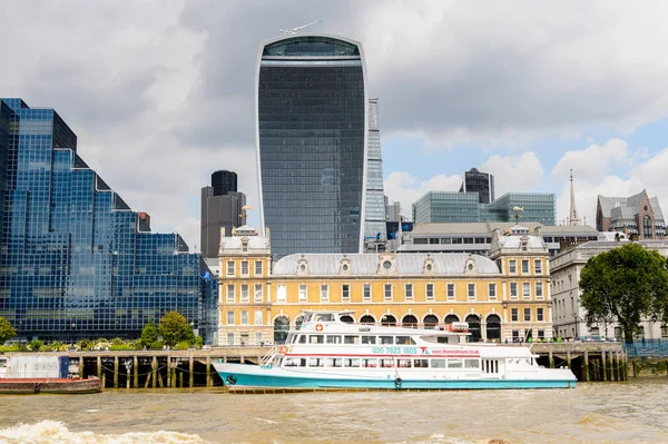 Londýn Anglie Července 2016 Architektura Břehu Řeky Temži Londýně Hlavní — Stock fotografie